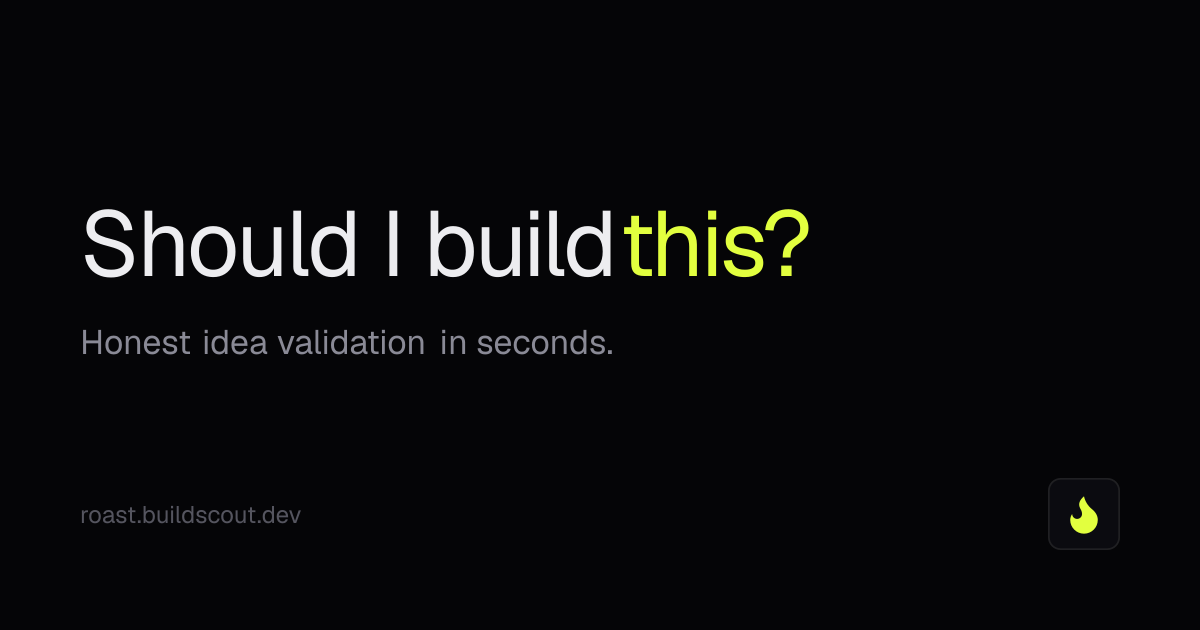 BuildScout Roast